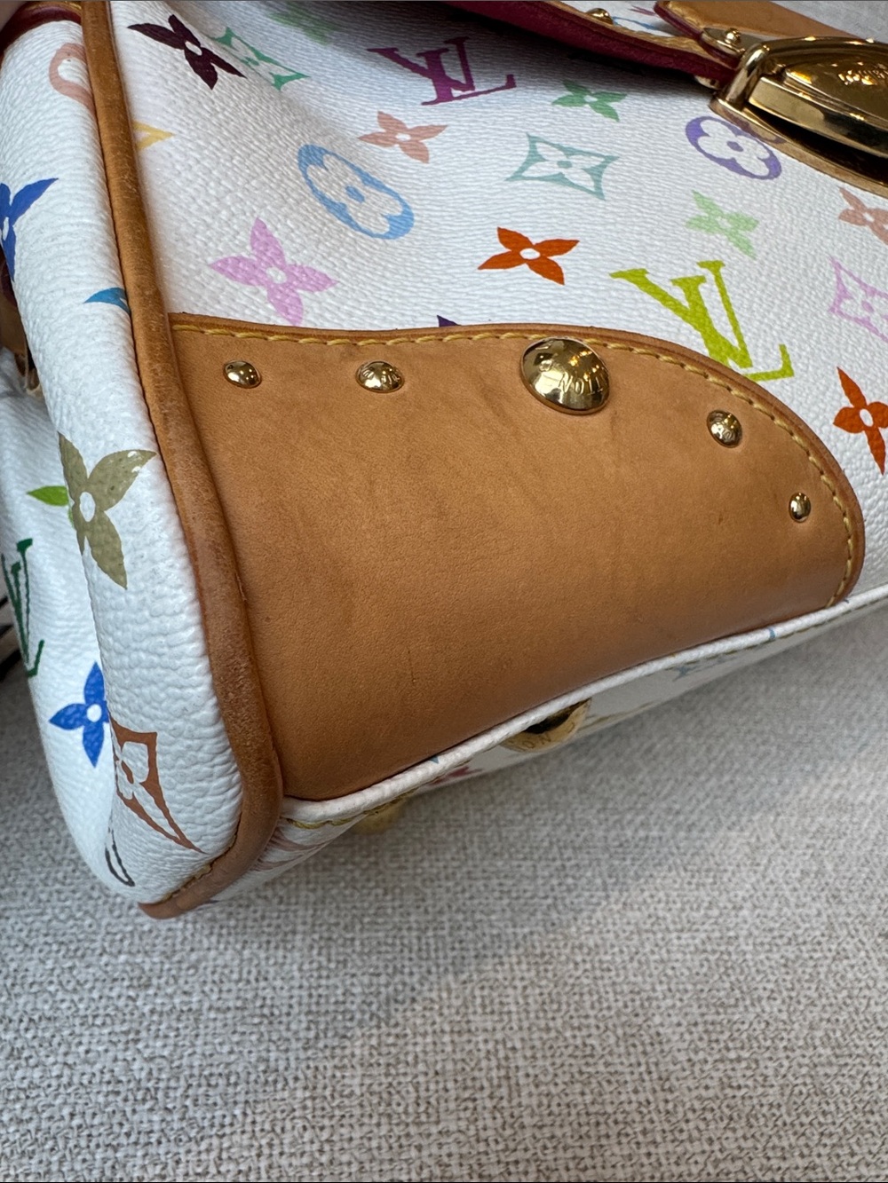 Louis Vuitton Monogram Murakami Multicolor Beverly MM White Authentic *rare* - Picture 13 of 17